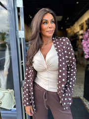 Blazer "Stippel" Bruin