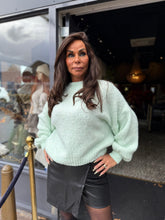 Trui "Knitted" Mintgroen