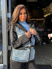 Colbert black & denim