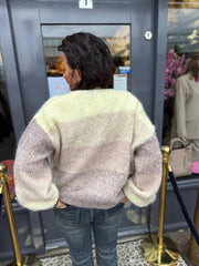 Gebreid vest "January" Taupe