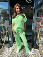 2 delig set "Hydrofiel" Neon groen