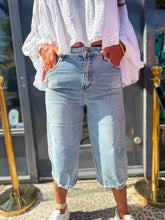 Baggy Bermuda jeansblauw
