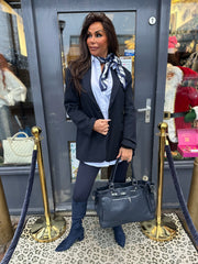 Oversized colbert "Jus de pom" Marine blauw