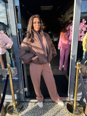 Bomberjas Pofmouw Donkerbruin