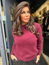 Top lange mouw "Cozy" Bordeaux