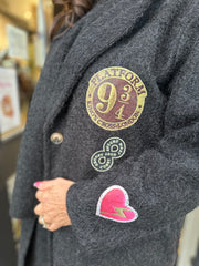 Jas met sjaal “Howdy” zwart