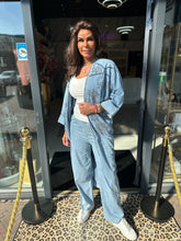 Spijkerset broek & kimono denim