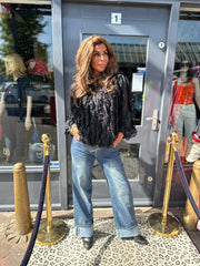 Blouse "This day" zwart