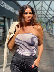 By Swan Body Strapless "Gemeleerd" Taupe