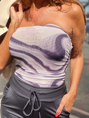 By Swan Body Strapless "Gemeleerd" Taupe