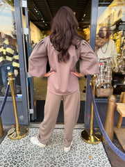 Comfy broek “Ballon" Taupe