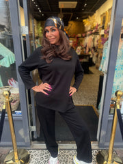 2-delige joggingsets "Evy" Zwart