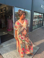 Lurex Jurk “Buena” korte mouw