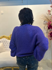 Gebreide trui "Knitted" Paars