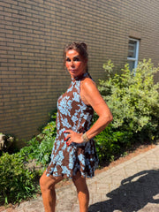 Kort jurkje Rosie blauw
