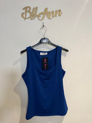 By Swan top mouwloos Kobalt blauw
