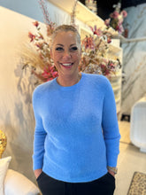 Top lange mouw "Cozy" Lavendelblauw