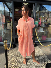 Lange jurk Neon oranje