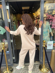 2-delige joggingsets "Evy" Beige