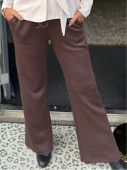 Comfy broek "Lizzy" Donkerbruin