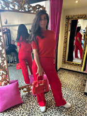 By Swan Comfy broek rood