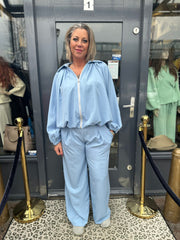 2 delig set “Je T’Aime” lichtblauw