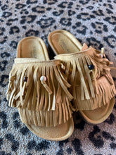 Franje slippers Geel
