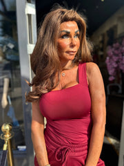 By Swan top mouwloos "Bordeaux".