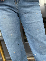 Jeans “Hartjes” blauw