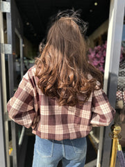 Geruit jasje “Bruin”