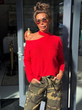 Offshoulder Trui "Sammy" Rood