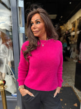 Top lange mouw "Cozy" Fuchsia