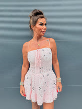 Playsuit kort "hydrofiel" print licht roze