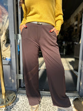 Pantalon "High stretch" Donkerbruin