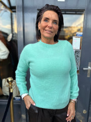 Top lange mouw "Cozy" Mintgroen