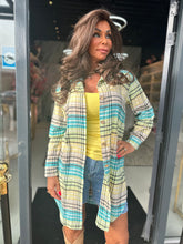 Geruite Blouse Annie "Turqoise"