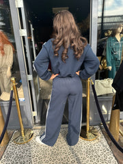 2 delig set "Sporty" Donkerblauw