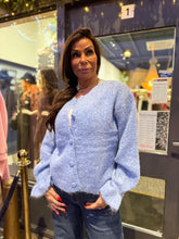 Ruffle vest "Arizona" lichtblauw