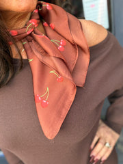 Lange jurk "Ann" Coffee