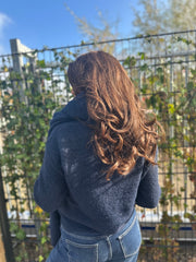 Trui met sjaal “Herfst vibes” Navy