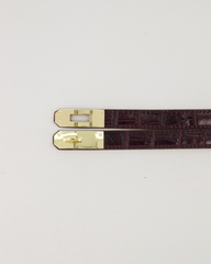 Garcia riem "croco bordeaux" verstelbaar