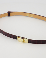 Garcia riem "croco bordeaux" verstelbaar