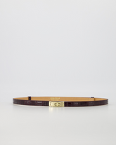 Garcia riem "croco bordeaux" verstelbaar