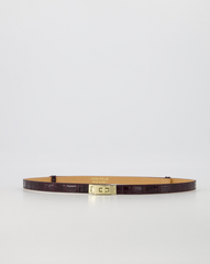 Garcia riem "croco bordeaux" verstelbaar