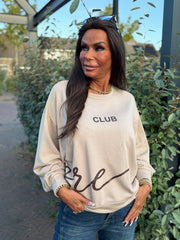 Trui "Amore" Beige / Donkerbruin