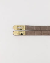Garcia riem "croco taupe" verstelbaar