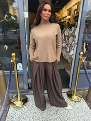Lange mouwen raglangtop "camel"