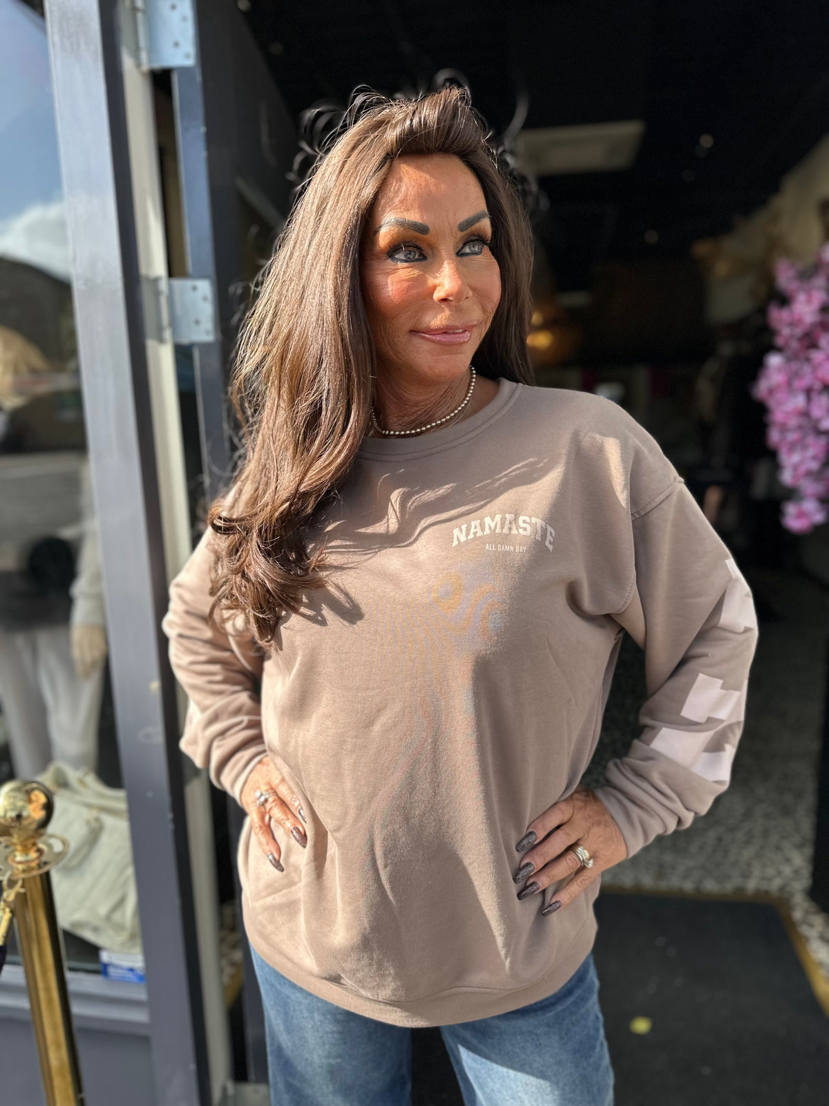 Sweater "Namasté" Taupe