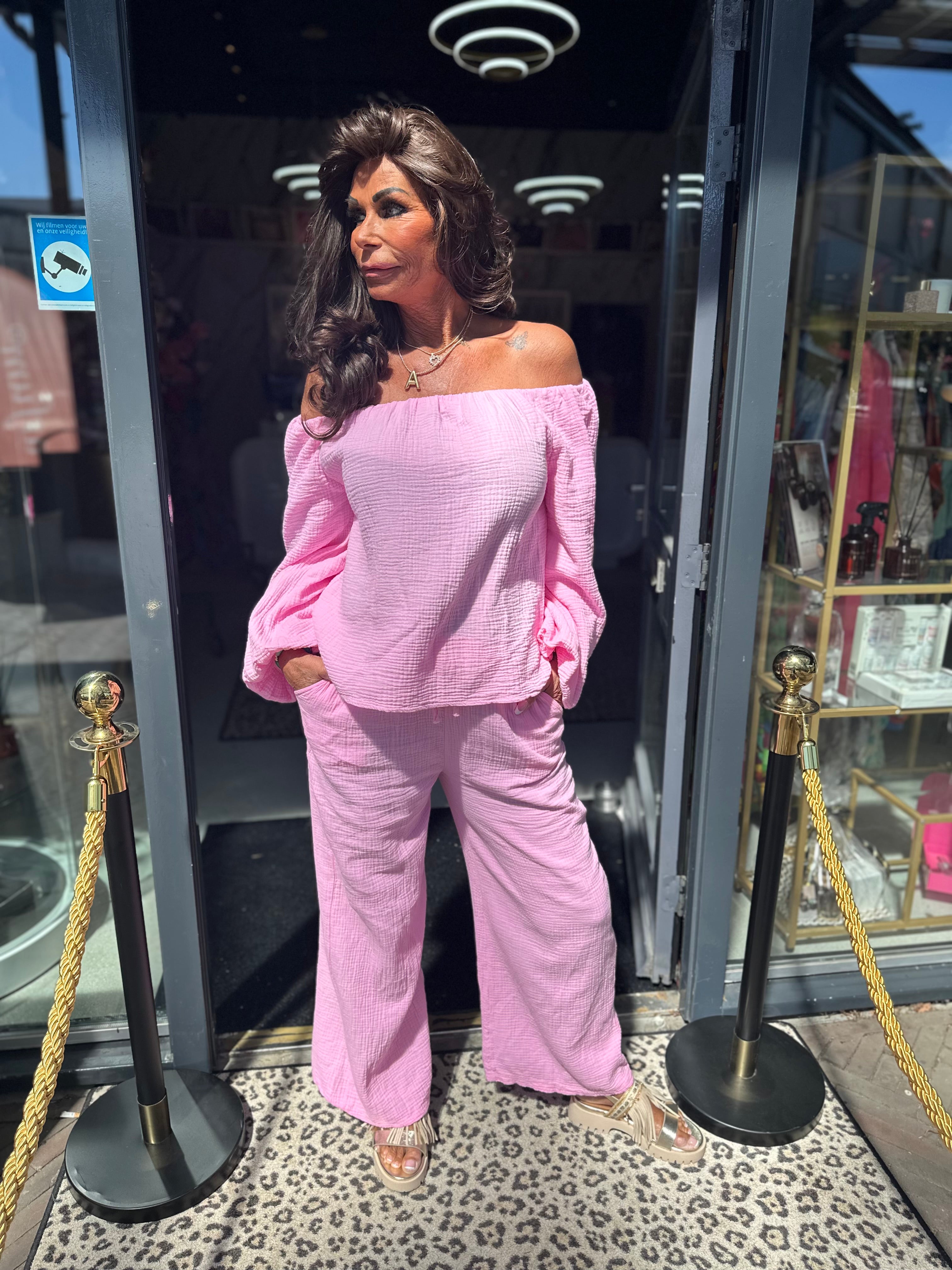 2 delig set "Hydrofiel" Roze