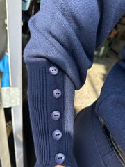 Lange mouwen top "Buttons" Navy